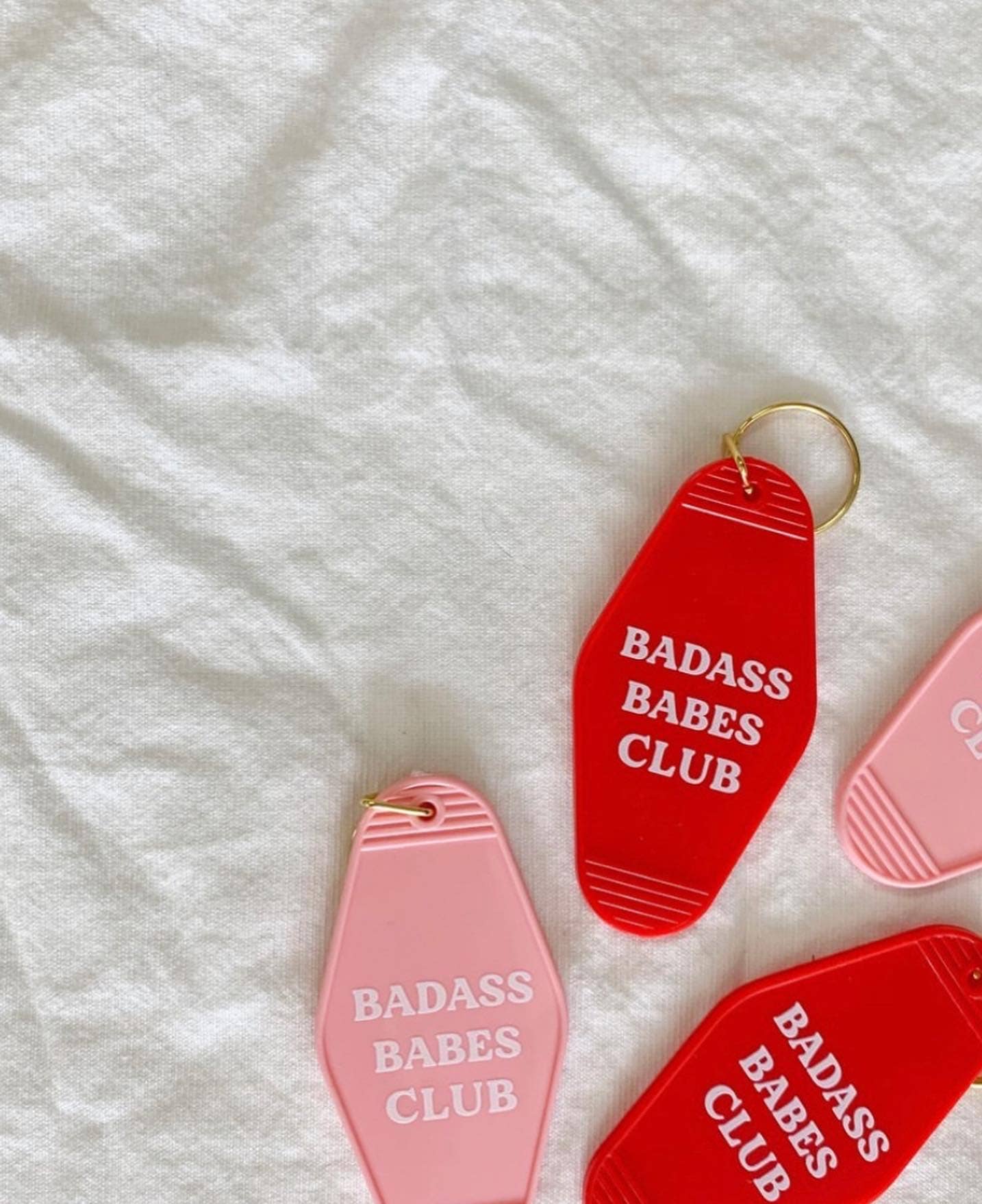 Badass Babe Acrylic Hotel Keychain, Gifts for Mom