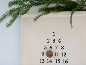 Advent Calendar Christmas Banner • Canvas & Wood