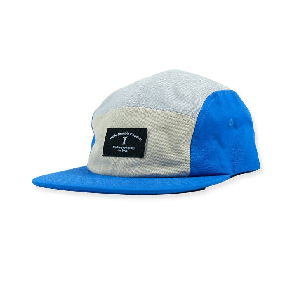 5 PANEL CAP – Blue Black