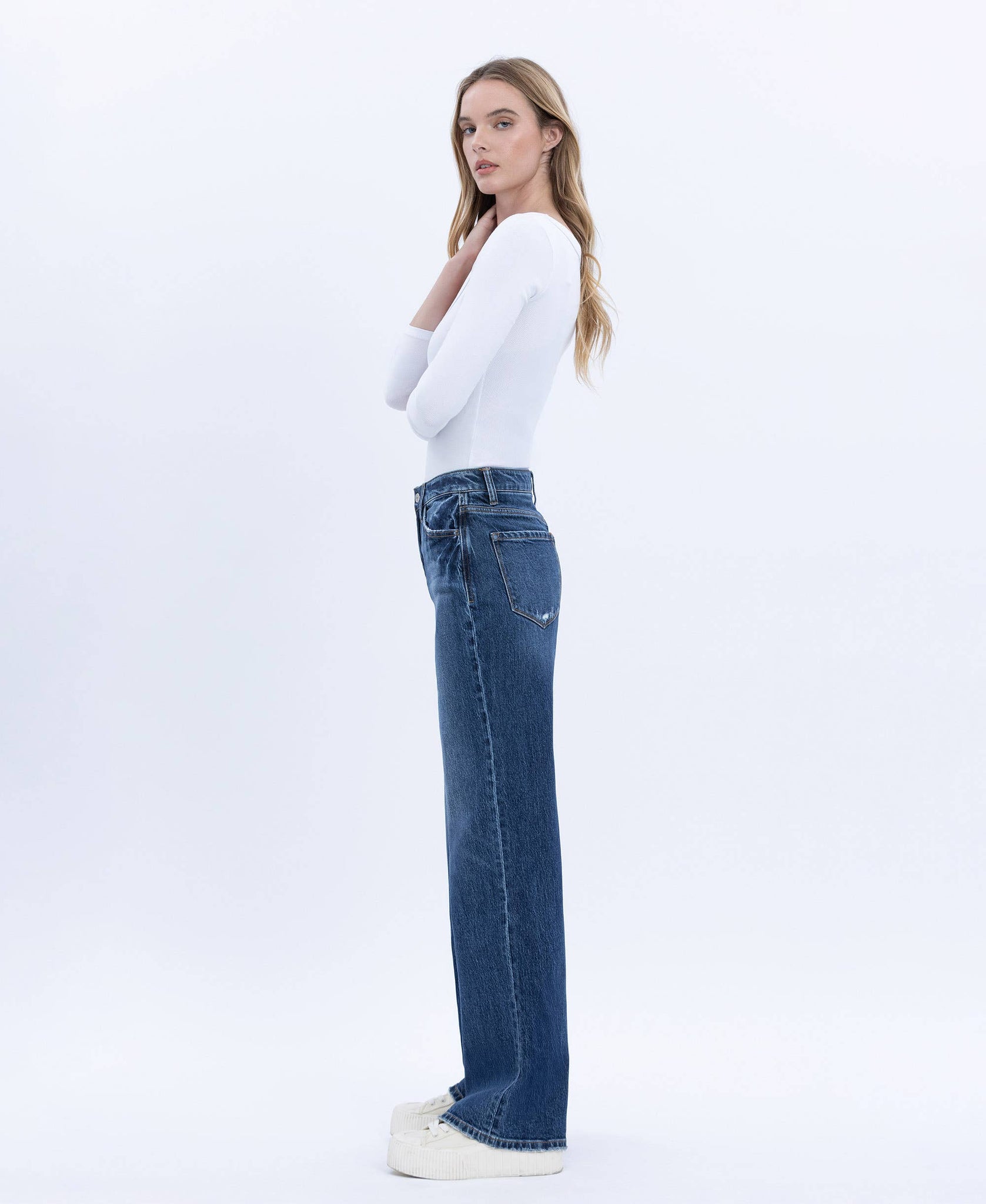 Eli High Rise Wide Leg Jeans