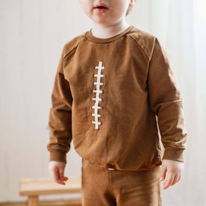 Burt's Bees Acid Wash Football Infant Sweatshirt Set