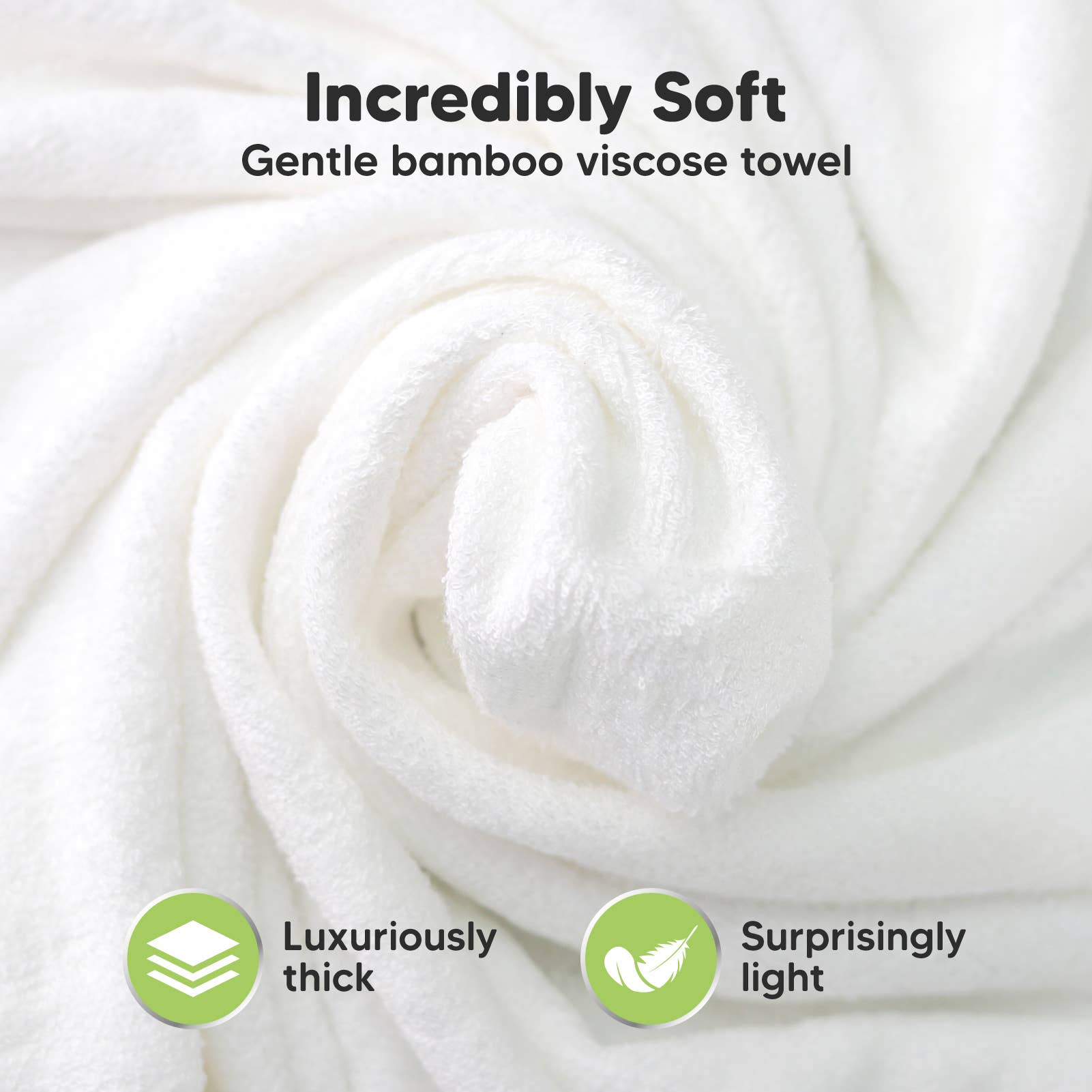 KeaBabies Luxe Baby Hooded Towel