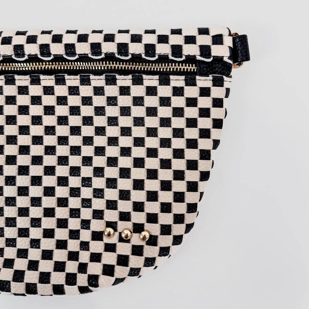 Westlyn Woven Bag Checkered Black