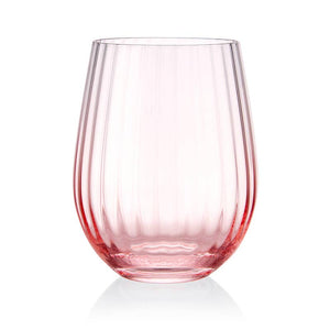 Darbie Stemless Wine Glass Blush S/4