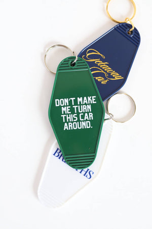 Funny Dad Motel Keychain