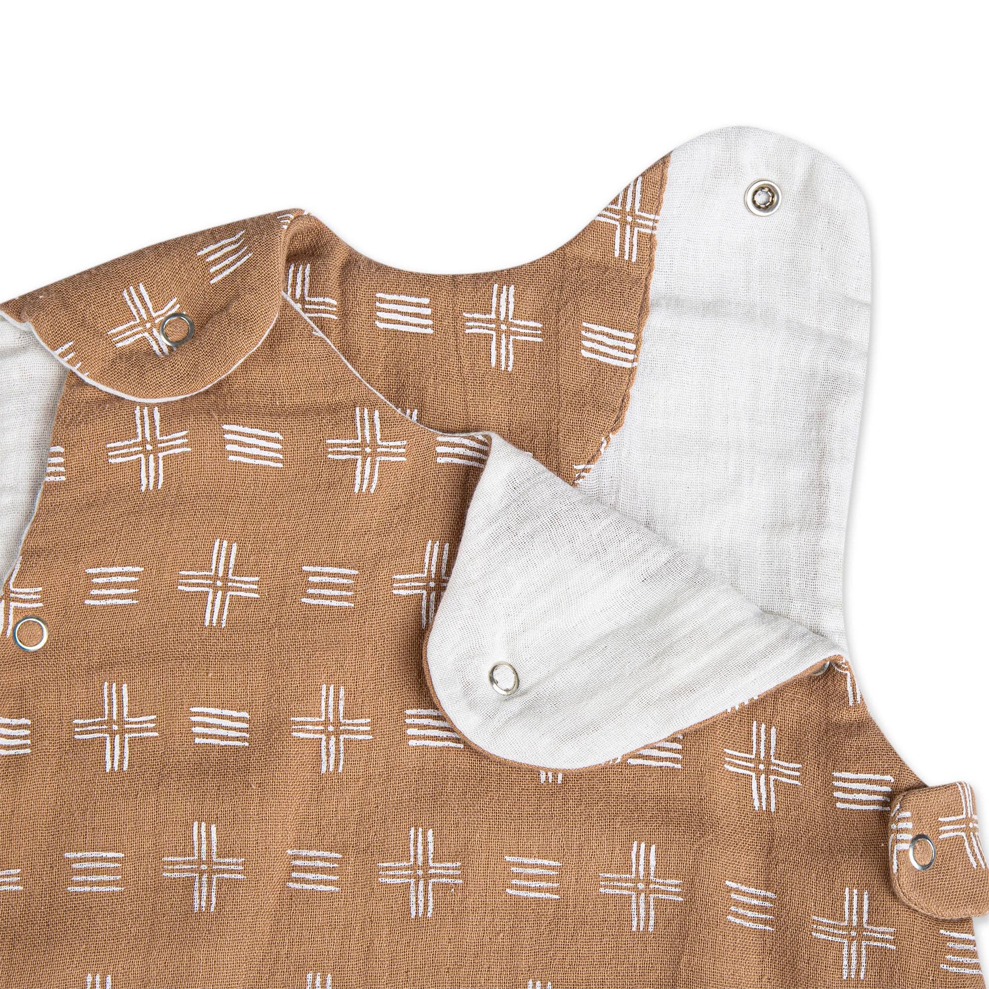 Ezra Wearable Blanket: Muslin Copper Dash