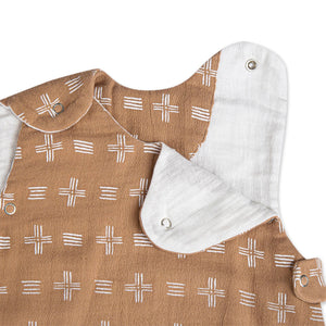 Ezra Wearable Blanket: Muslin Copper Dash