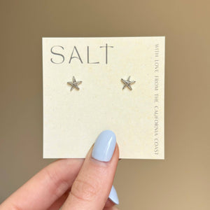 Starfish Studs | White Gold