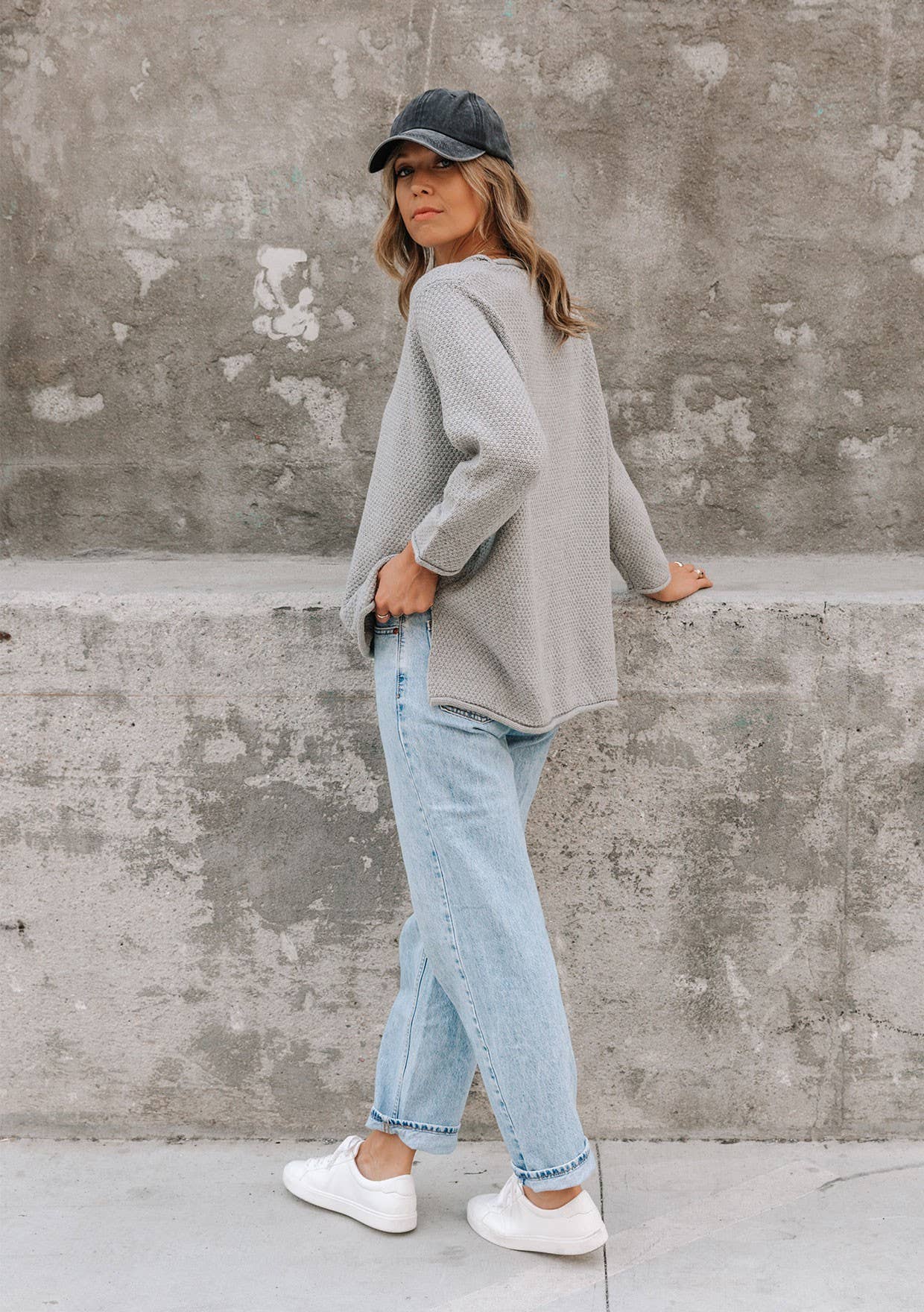 Linny Sweater Cement