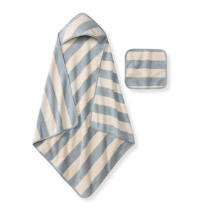 Burt's Bees Rugby Stripe Woven Terry Towel & Washcloth Set
