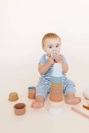 Silicone Teether Stacker Cups