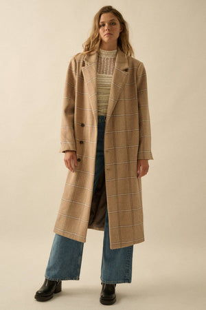 Polly Tweed Calf-Length Overcoat