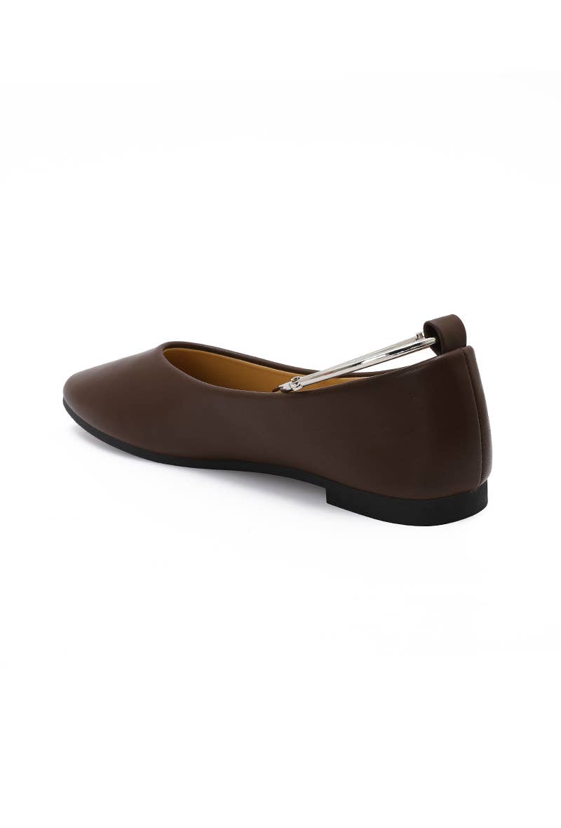 Sola Ballet Flats Brown