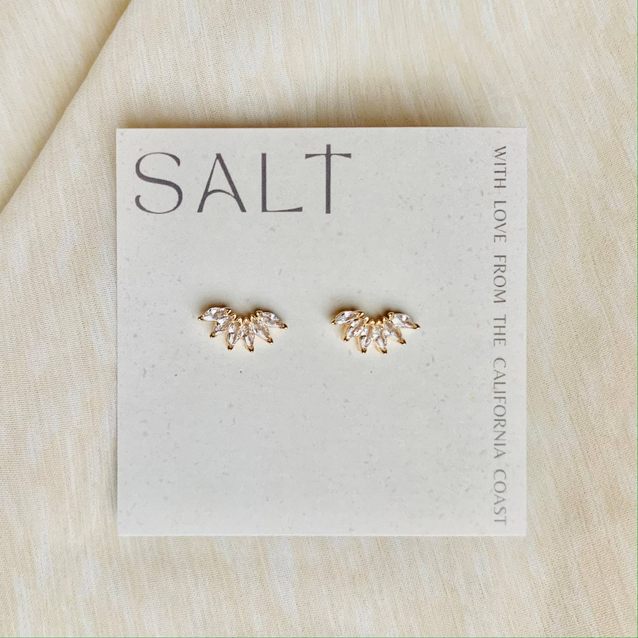 Fan Girl Earrings | crystal stud earrings