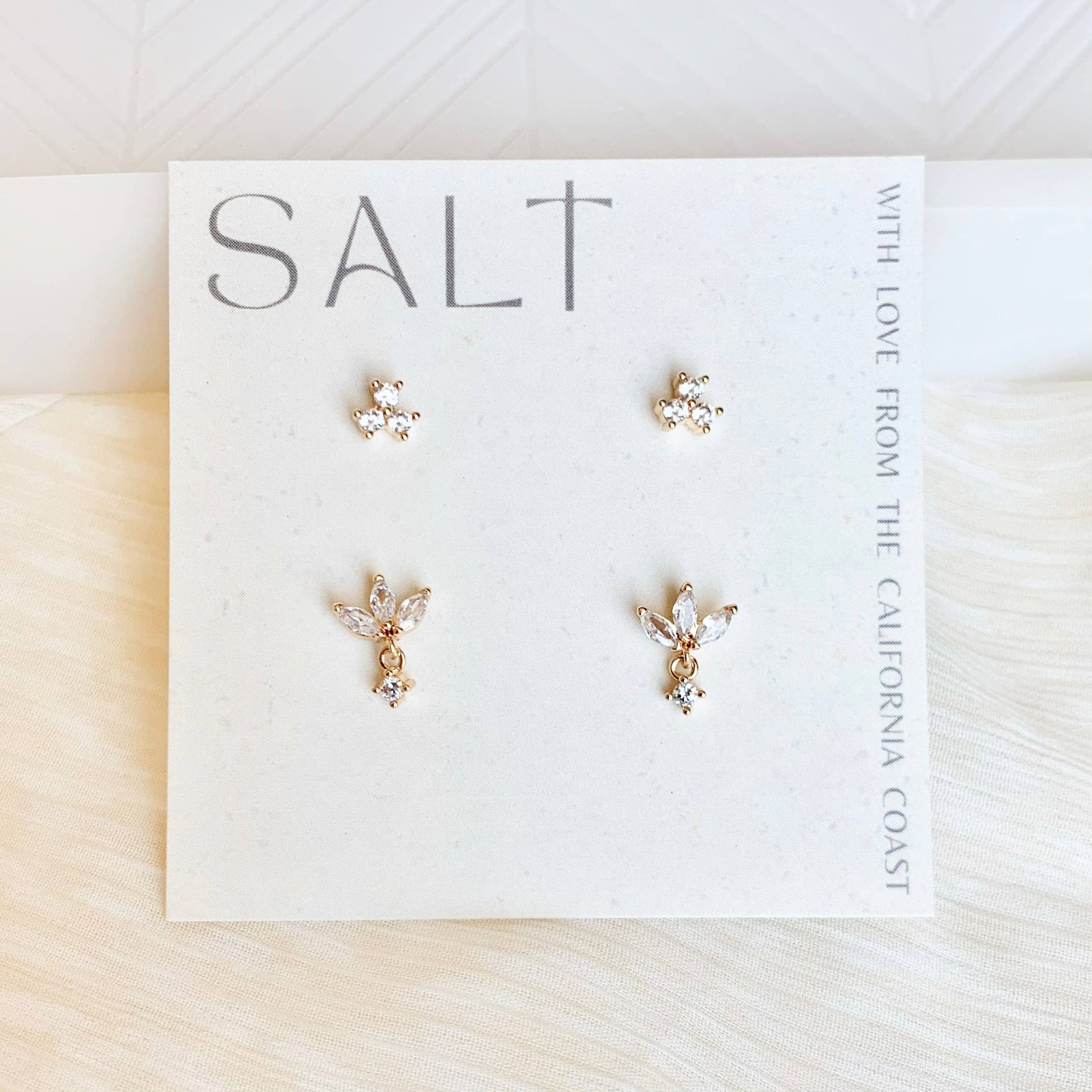 Dainty Stud Sets | crystal stud earrings