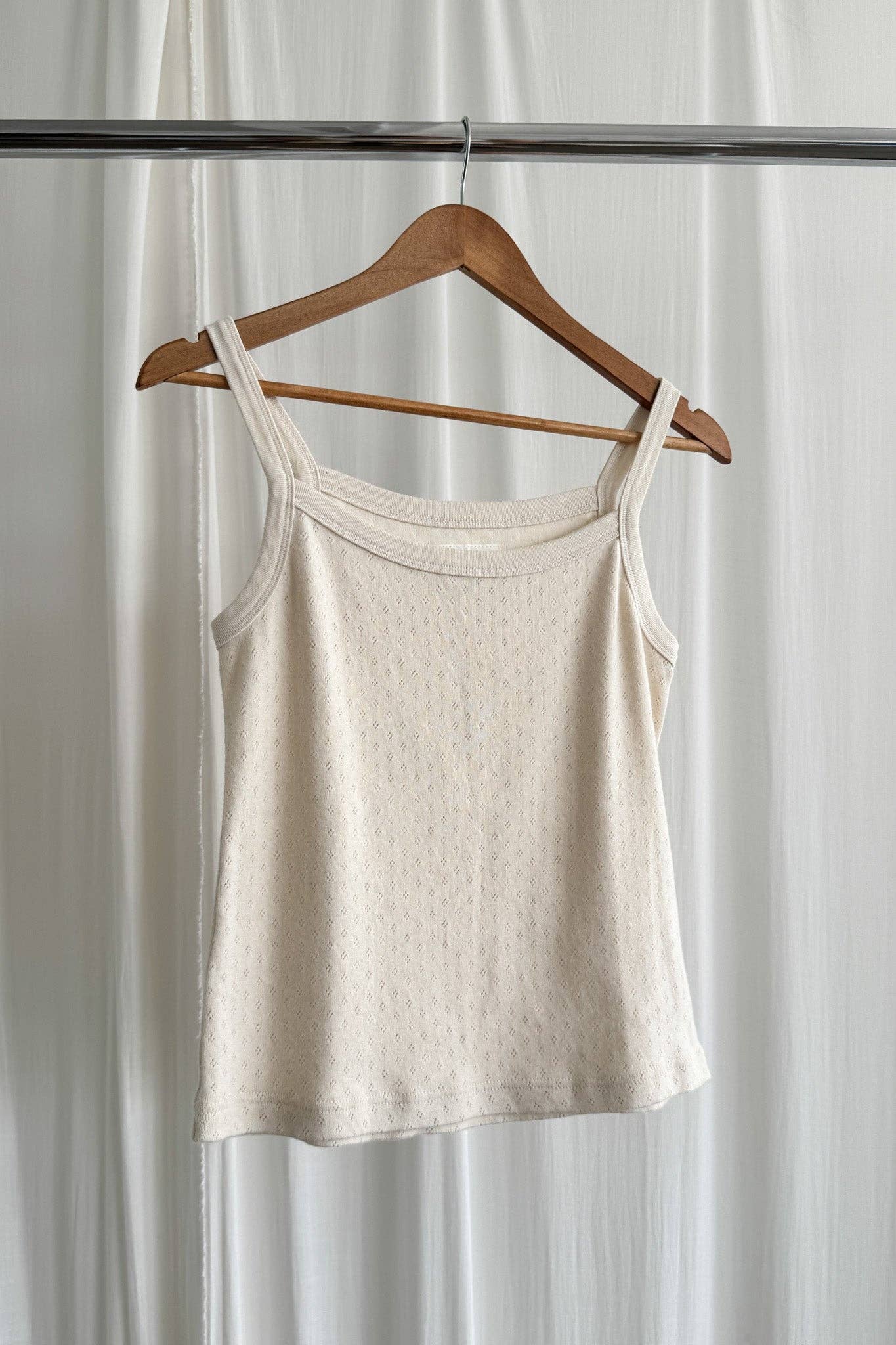 Pointelle Eve Cami Naturel