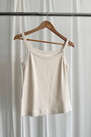 Pointelle Eve Cami Naturel