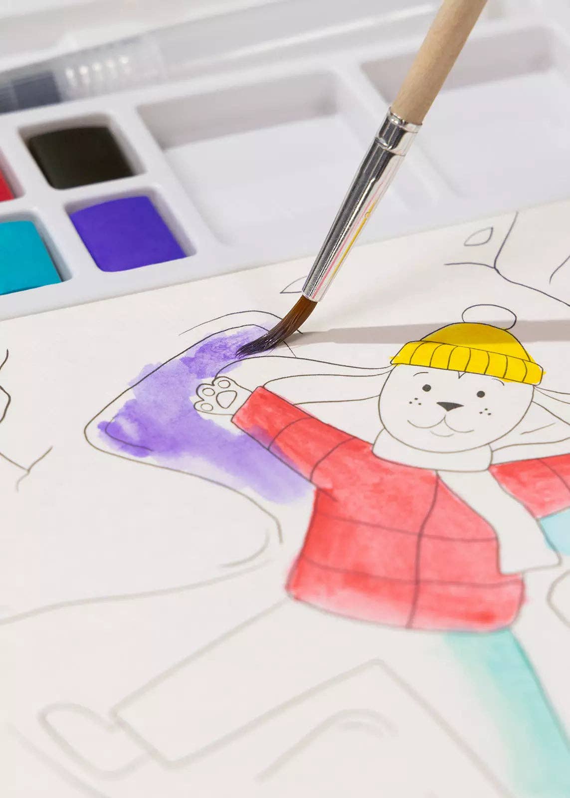 Watercolor Forest Painting Book - 30 pages