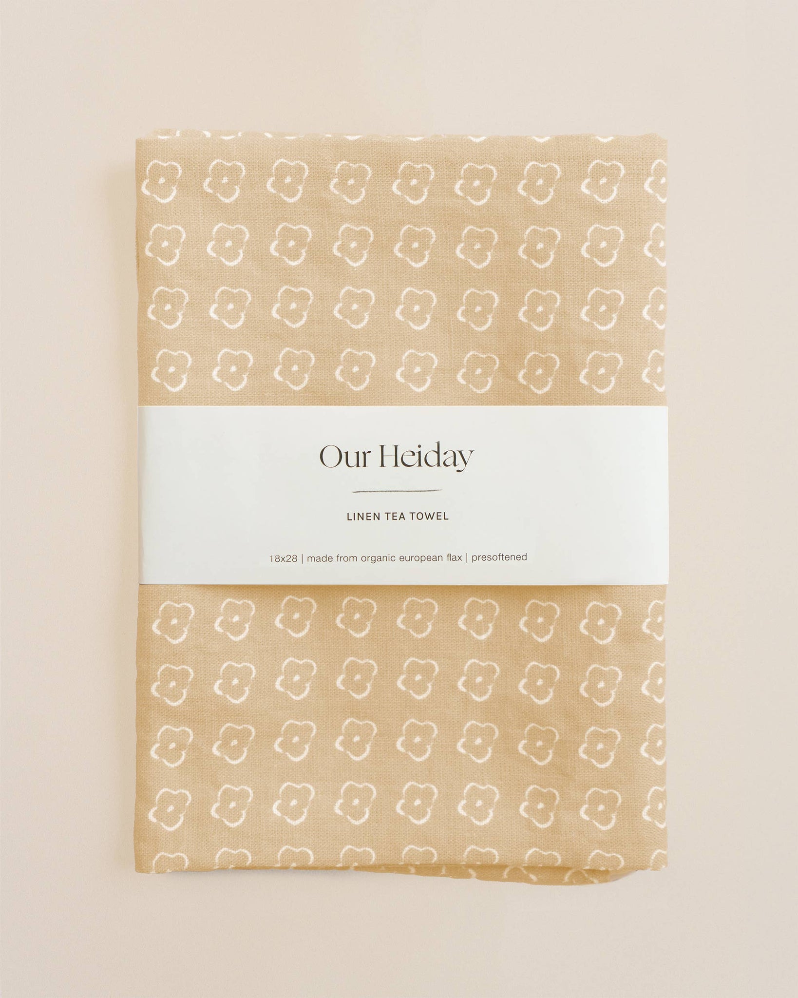 Elise Wheat Linen Tea Towel