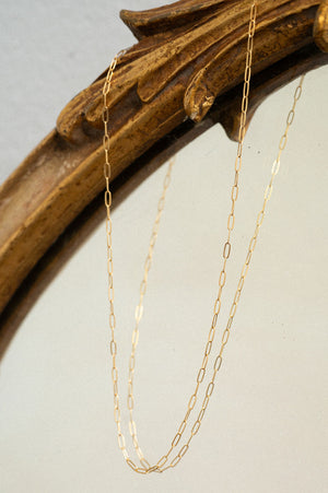 dainty paperclip chain