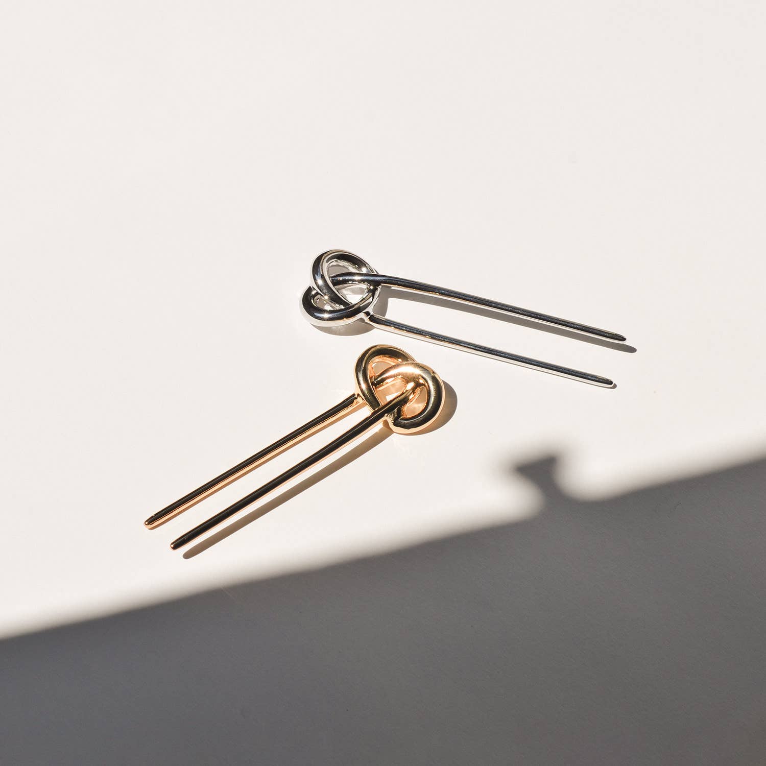 Knot-shaped Hair Stick | Silver