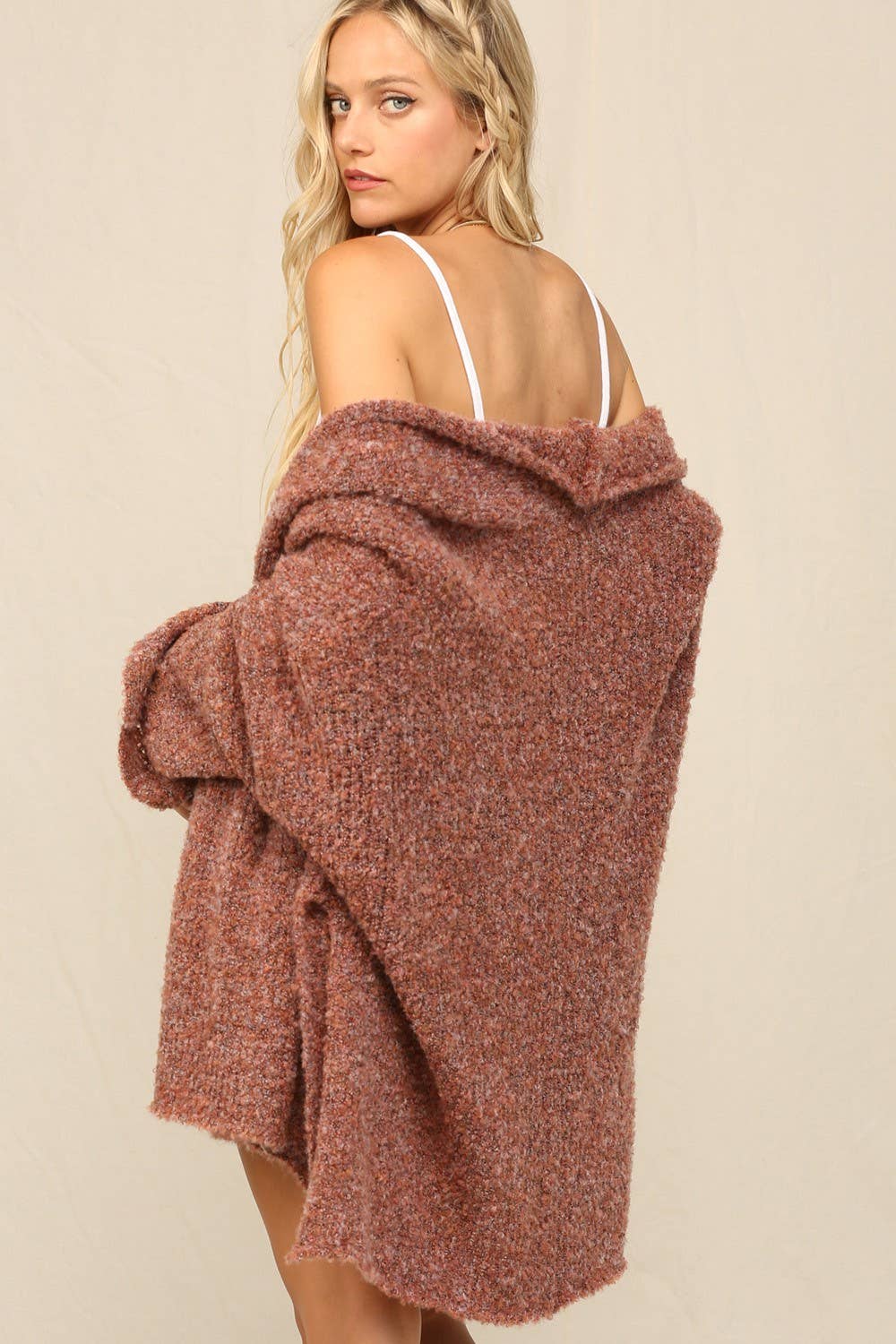 Corley Cardigan Clay