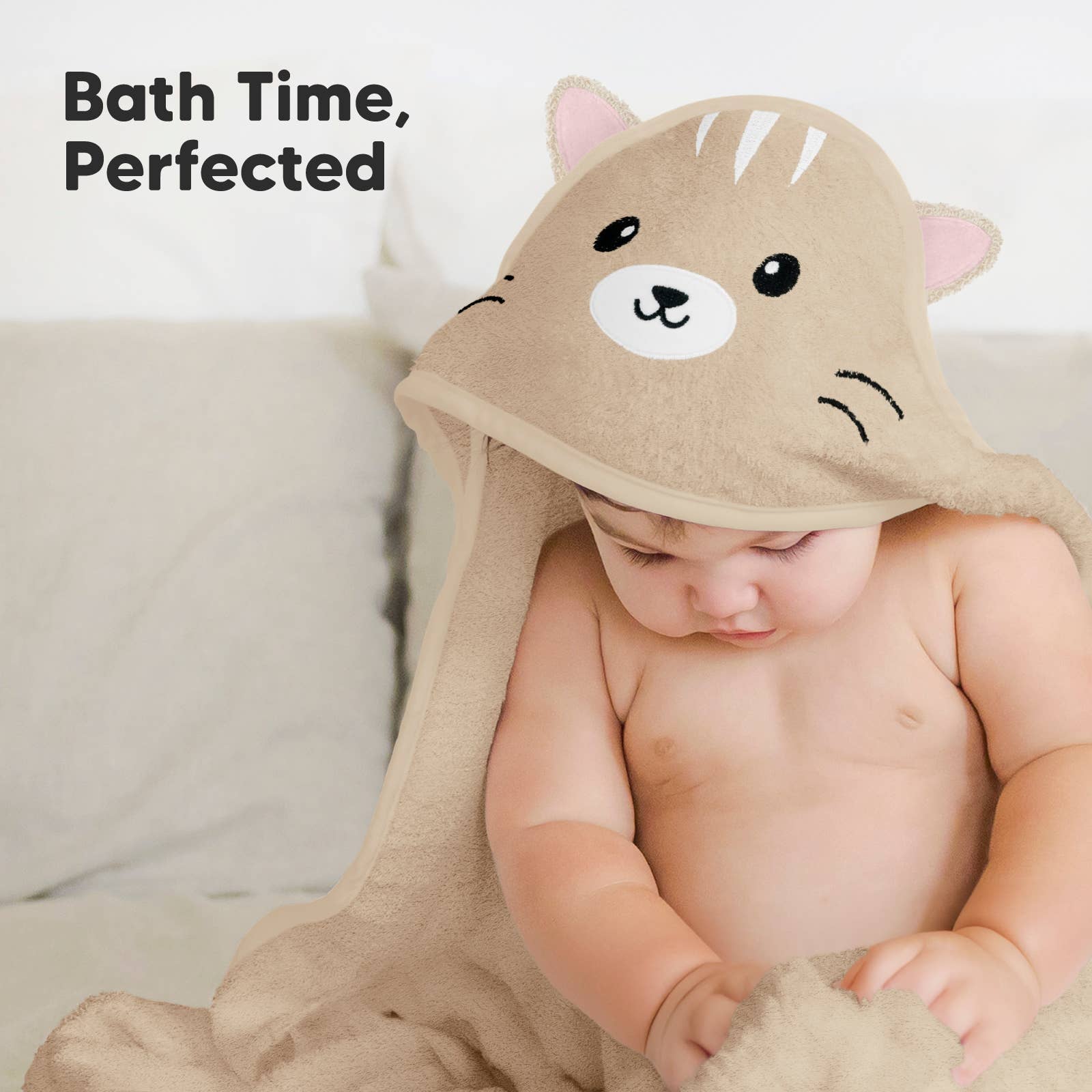 KeaBabies Cuddle Baby Hooded Towel
