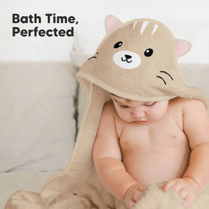 KeaBabies Cuddle Baby Hooded Towel
