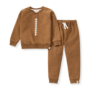 Burt's Bees Acid Wash Football Infant Sweatshirt Set