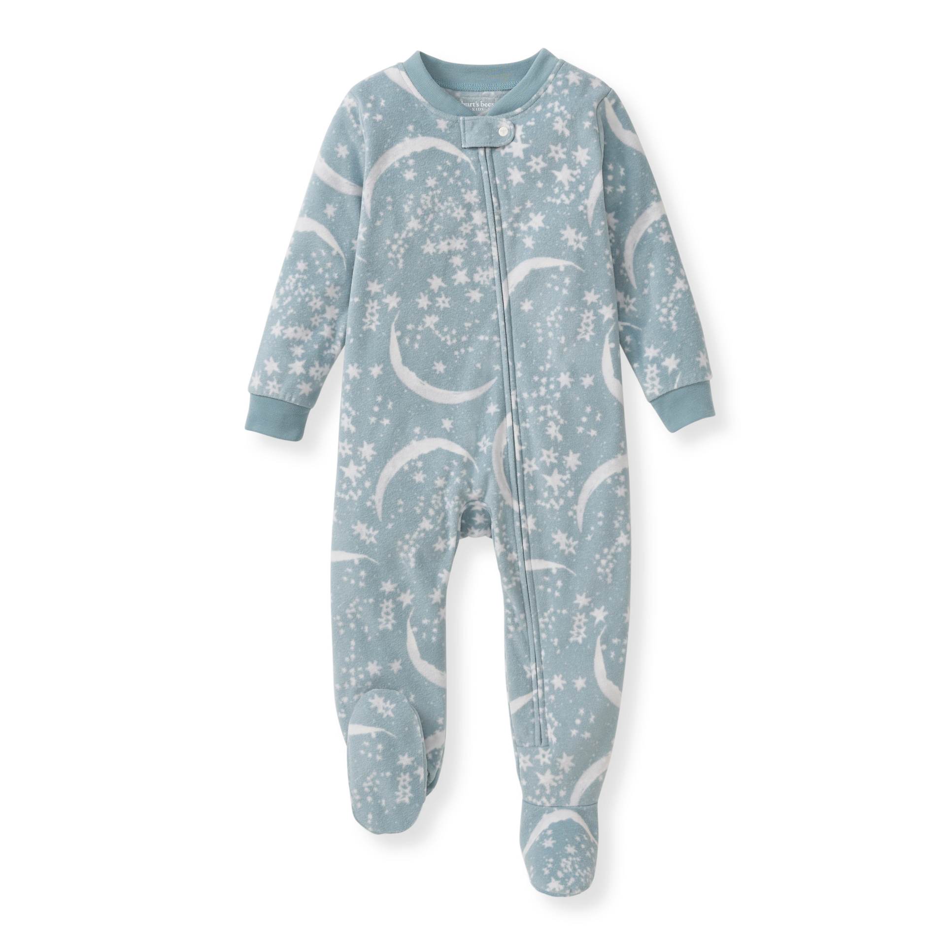 Burt's Bees Celestial Moon polarbee™ Repreve® Fleece Pajamas - Mountain Blue
