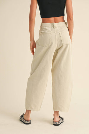 Wellington Barrel Pants Beige