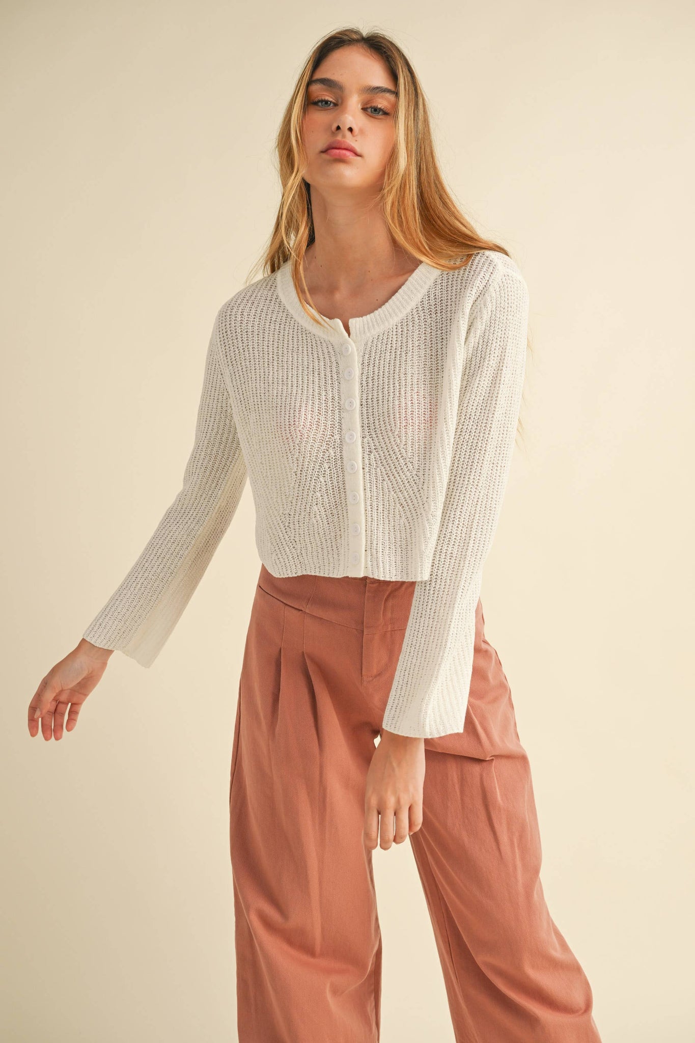 Spokane Cardigan Ivory