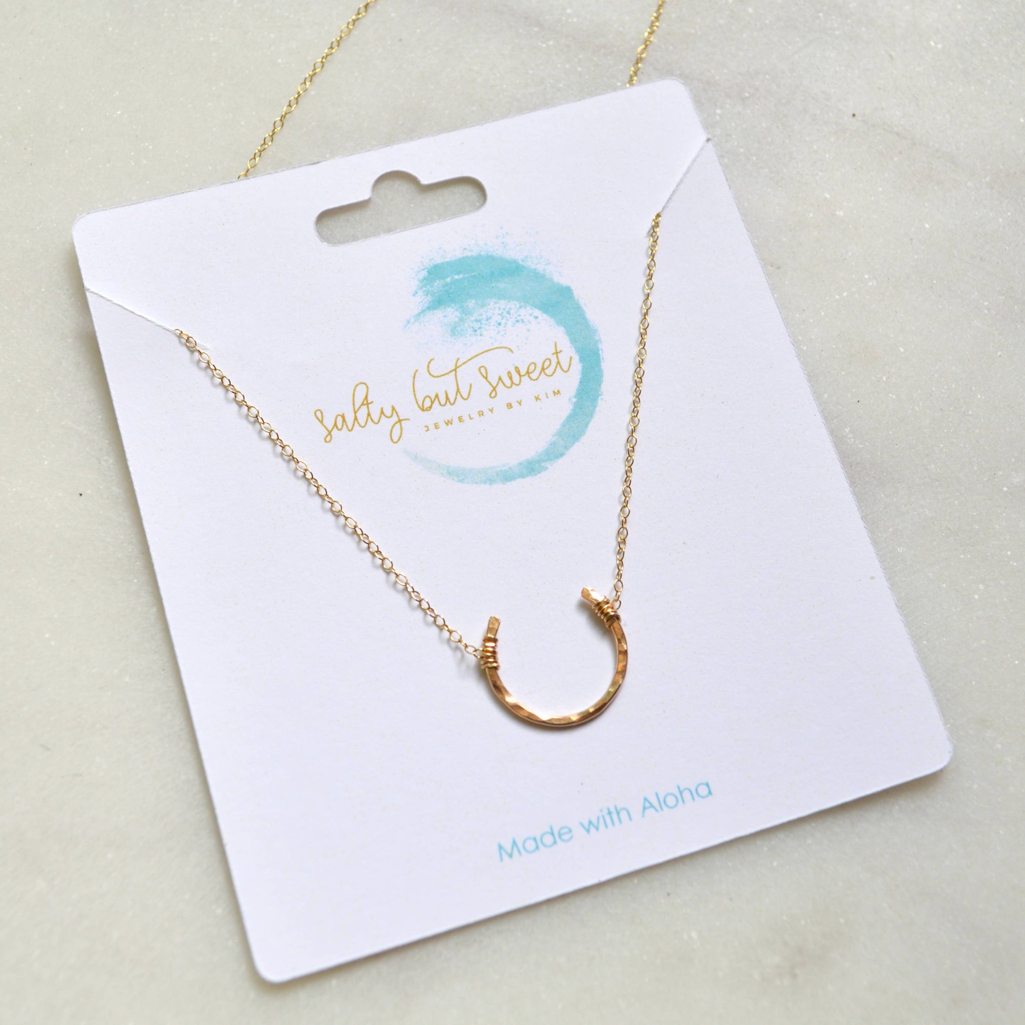 Tiny Horseshoe Necklace
