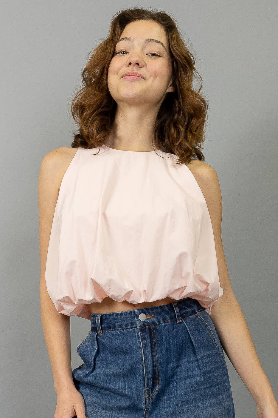 Belle Bubble Top Blush