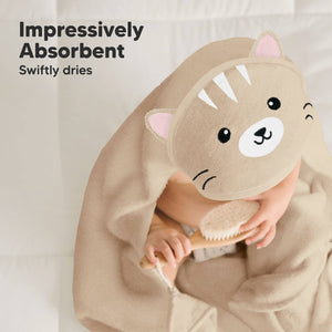 KeaBabies Cuddle Baby Hooded Towel