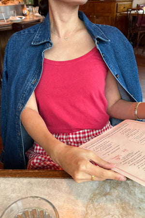 Organic Cotton Dana Cami Red Pepper