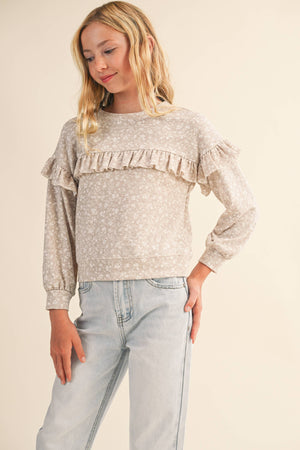 Ella Ruffle Sweatshirt