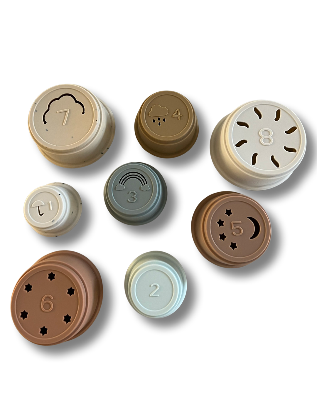 Silicone Teether Stacker Cups