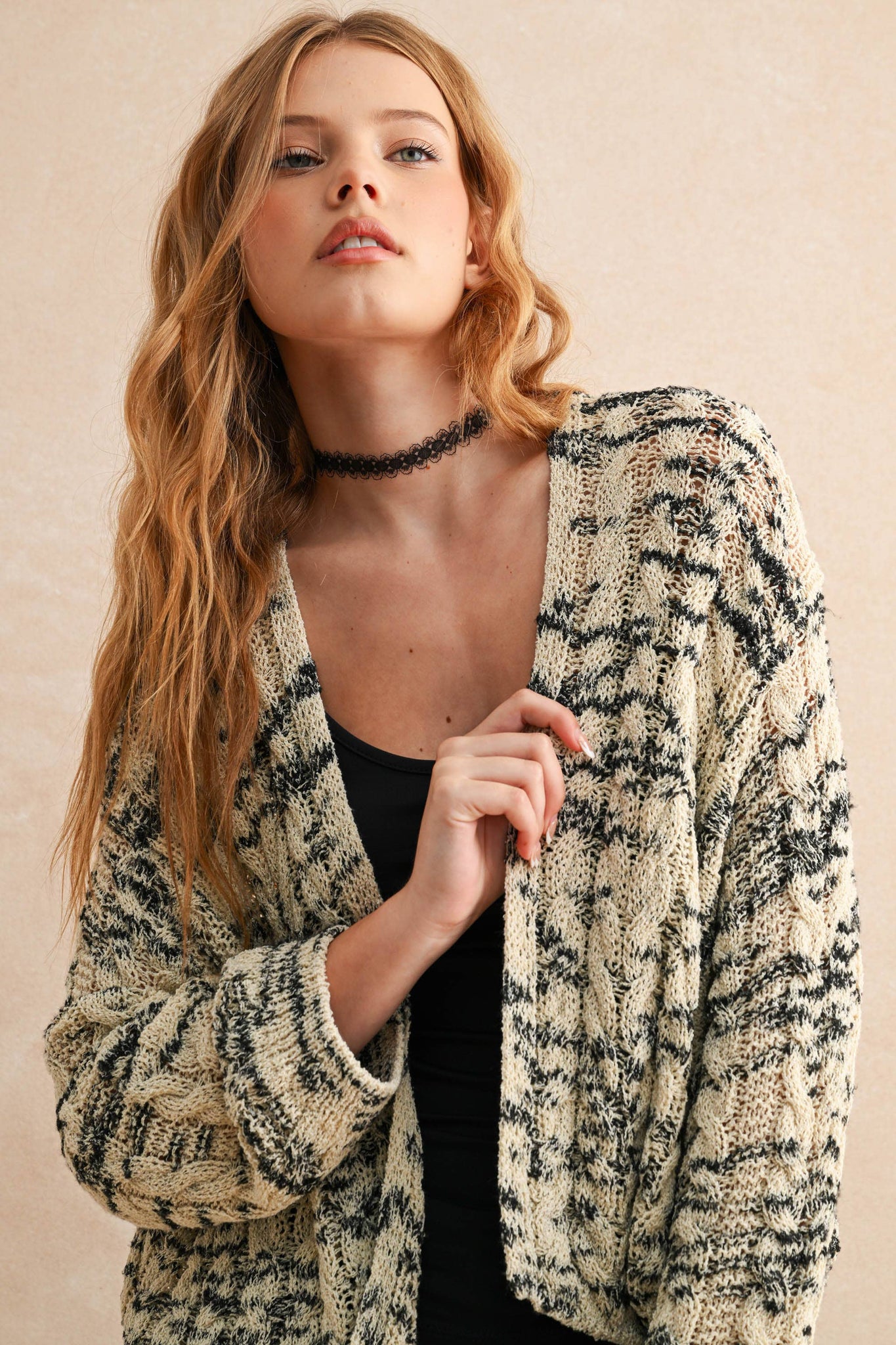 Cady Cardigan Ecru/stone
