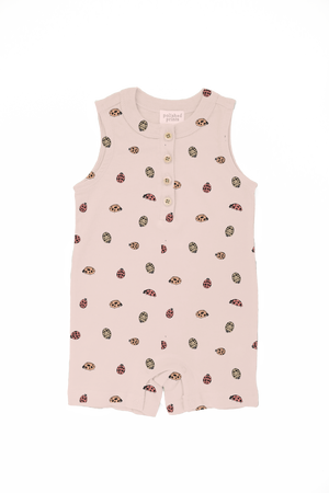 Lady Bug Shorty Baby Romper, Baby Summer Clothes