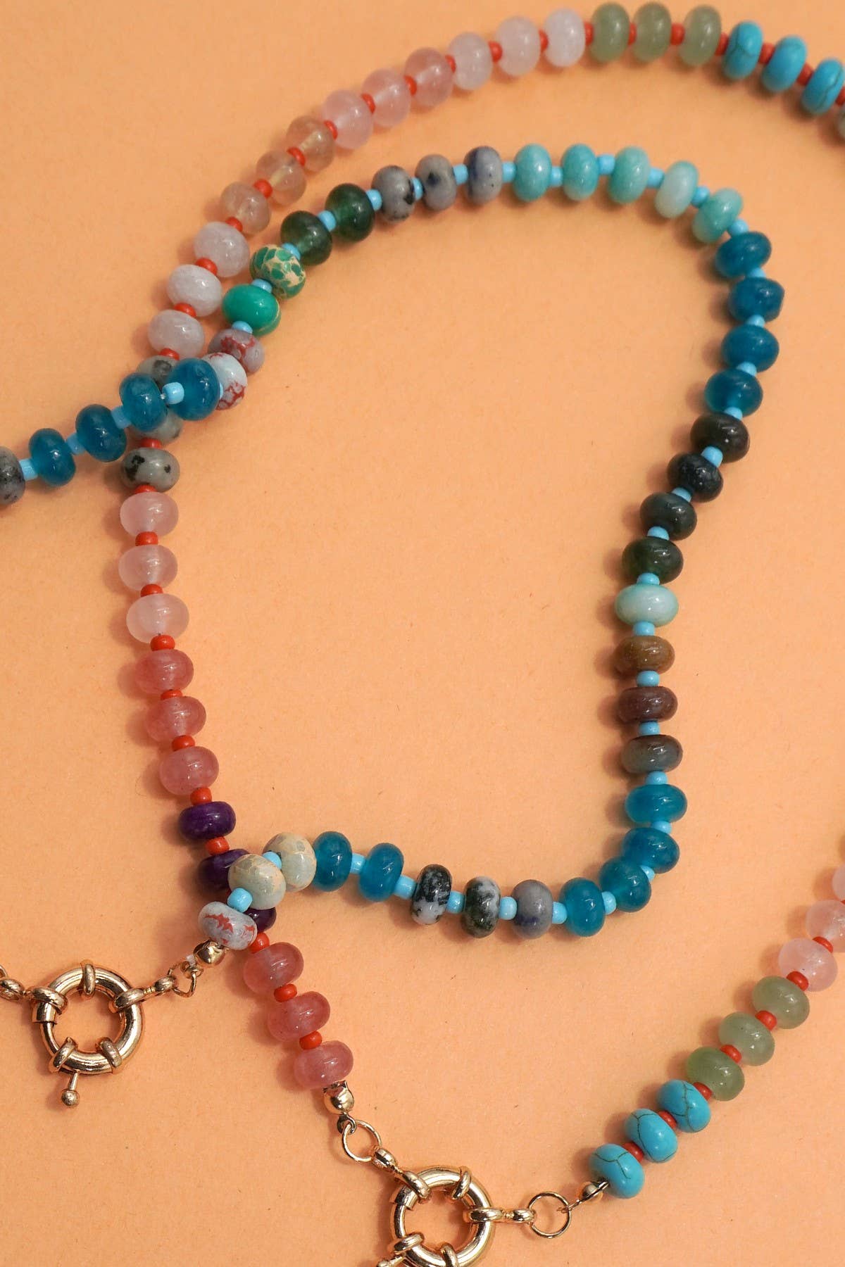 Natural Stone Beaded Necklace