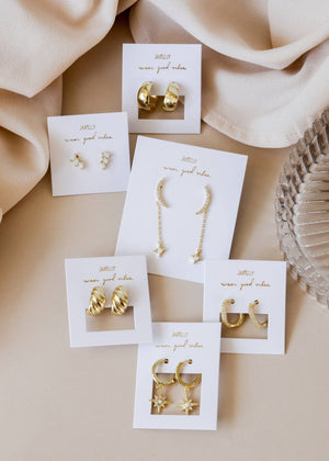 Gold Hoop - Wide - Gold Earrings
