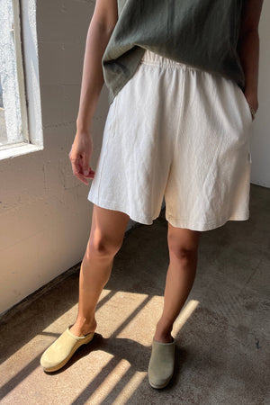 Flared Basketball Shorts Naturel