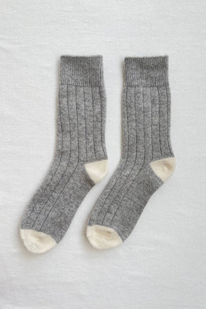 Classic Cashmere Socks Grey Melange
