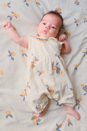 Baby Collar Tank Romper-Clementine