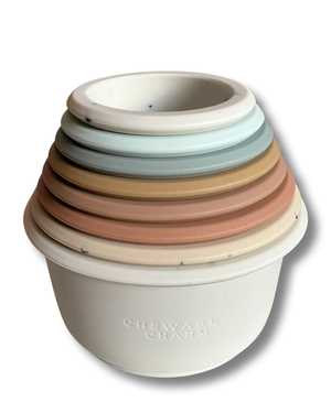Silicone Teether Stacker Cups