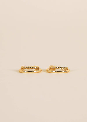 Gold Hoop - Double - Earrings