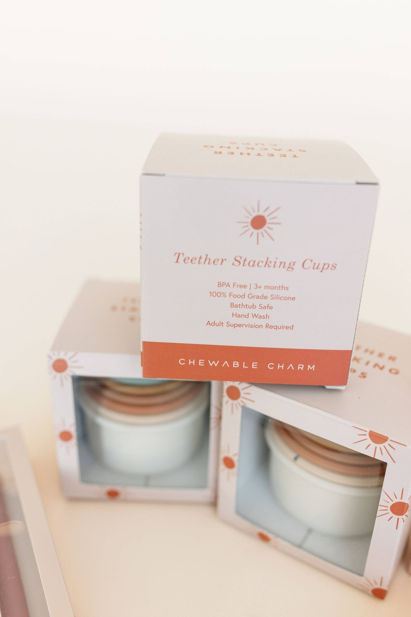 Silicone Teether Stacker Cups