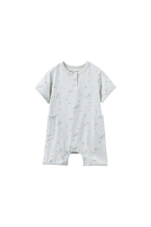 Baby Organic Bamboo Romper-Space