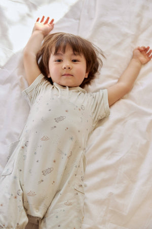 Baby Organic Bamboo Romper-Space